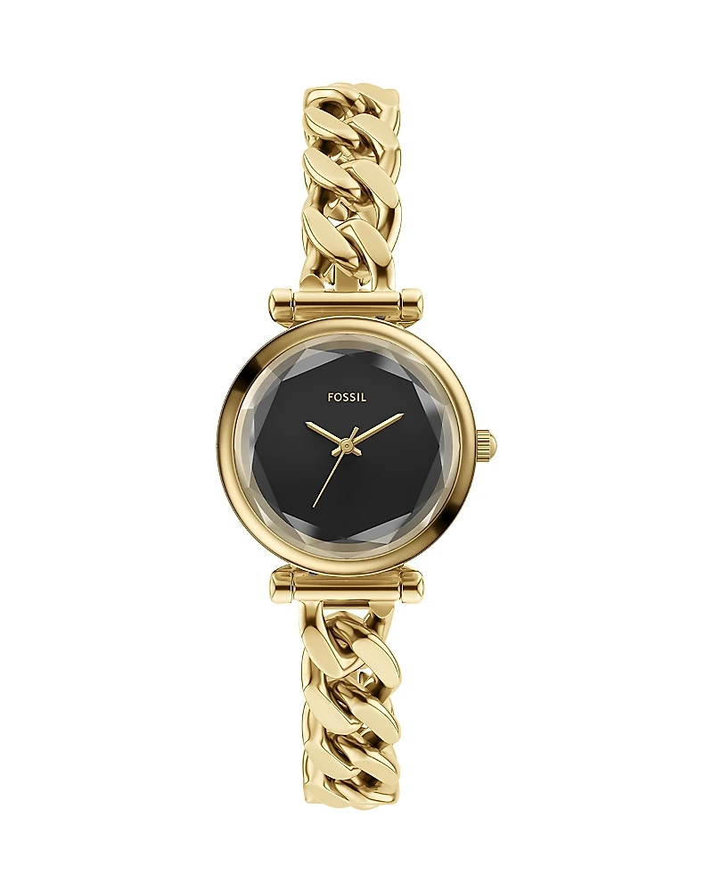 Fossil Carlie Three-Hand Gold-Tone Stainless Steel Watch