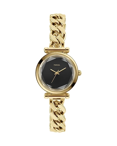 Fossil Carlie Three-Hand Gold-Tone Stainless Steel Watch