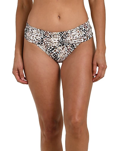 La Blanca Wild Whispers Shirred Band Hipster Bikini Bottom