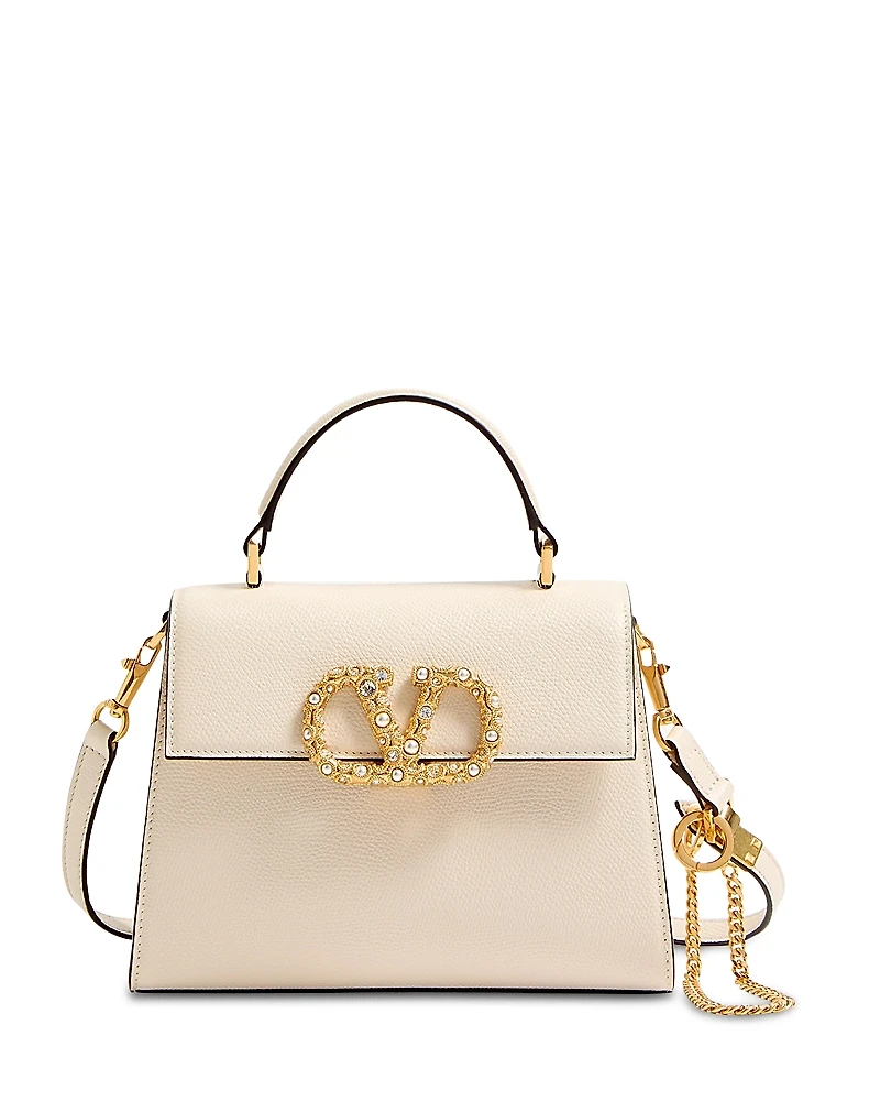 Valentino Garavani Vsling Small Jewel VLogo Convertible Top Handle Bag