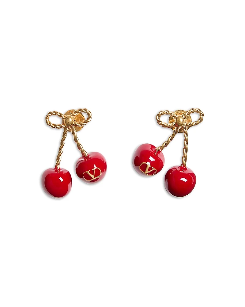 Valentino Garavani Cherry Drop Earrings, 1.2L