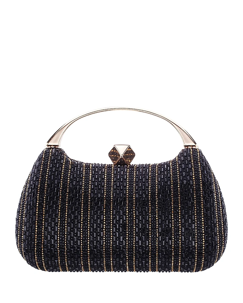 Aqua Crystal Minaudiere Clutch - Exclusive