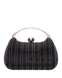 Aqua Crystal Minaudiere Clutch - Exclusive