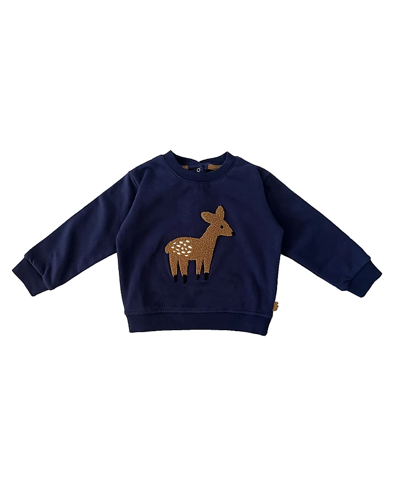 Mon Coeur Unisex Recycled Cotton Fawn Sweatshirt - Baby, Little Kid