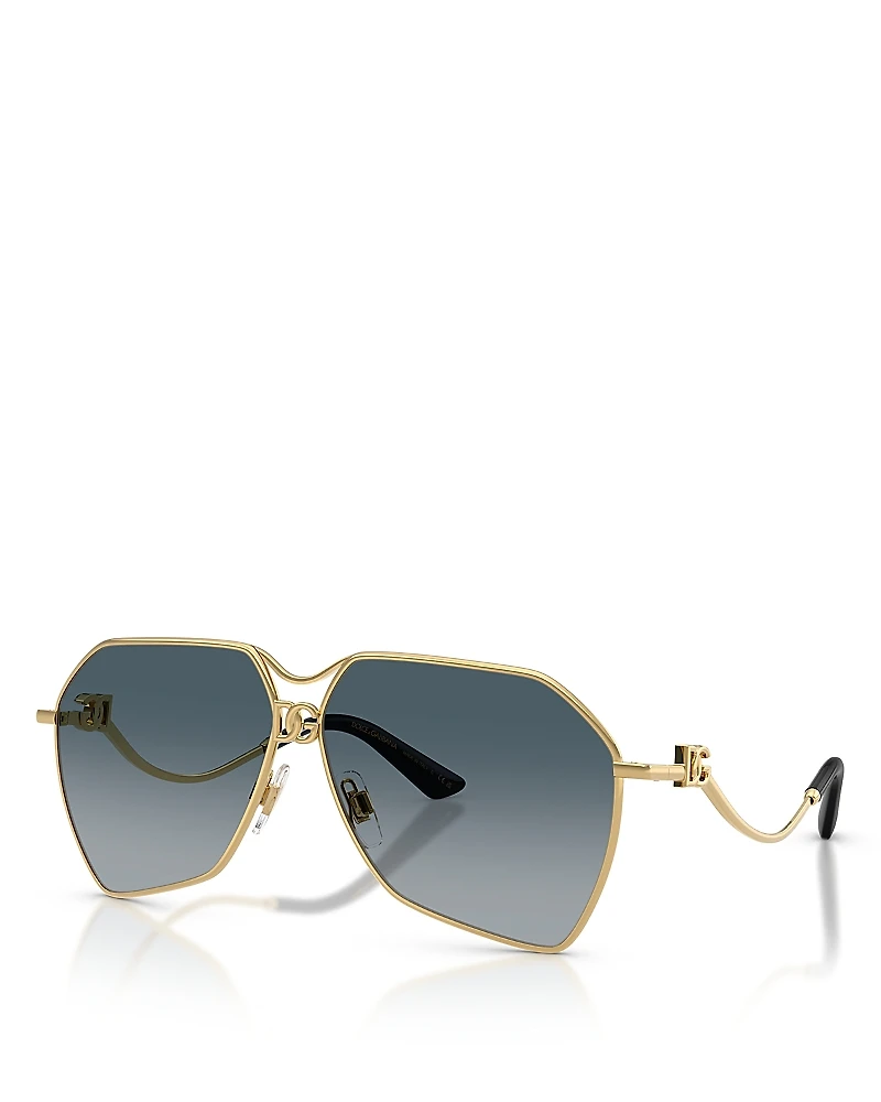 Dolce & Gabbana Aviator Sunglasses, 62mm