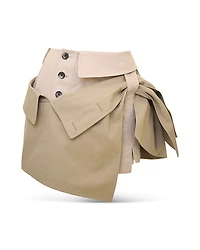 rokh Trench Element Layered Skirt