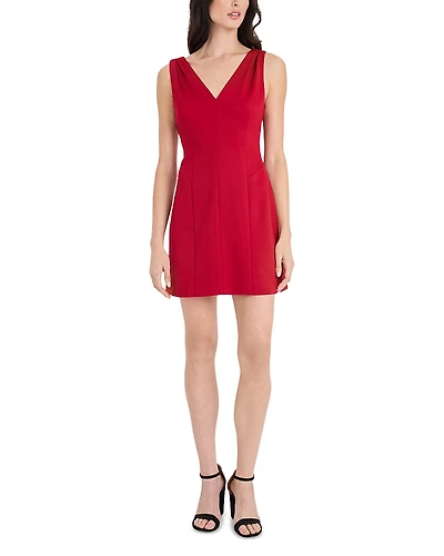Donna Morgan V Neck Mini Dress