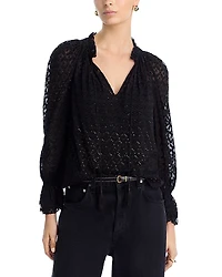 Veronica Beard Maxime Lace Blouse
