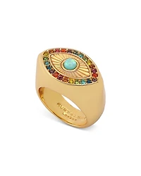 Kurt Geiger London Signature Rainbow Evil Eye Cocktail Ring
