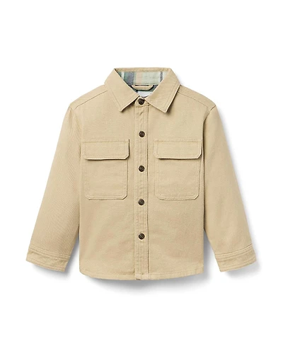 Janie and Jack Boys' The Twill Shirt Jacket - Baby, Little Kid, Big Kid
