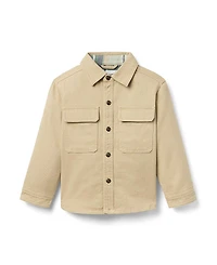 Janie and Jack Boys' The Twill Shirt Jacket - Baby, Little Kid, Big Kid