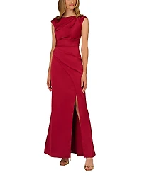 Aidan Mattox Draped Satin Dress