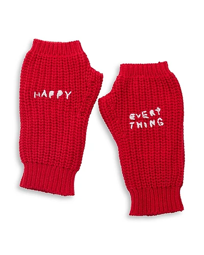 Kerri Rosenthal Happy Everything Embroidered Mittens