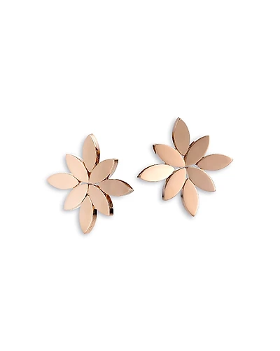 Pasquale Bruni 18K Rose Gold Ghirlanda Polished Flower Statement Earrings