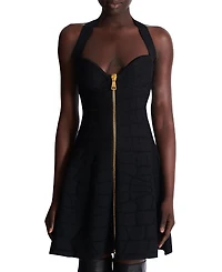 Balmain Flared Halterneck Dress
