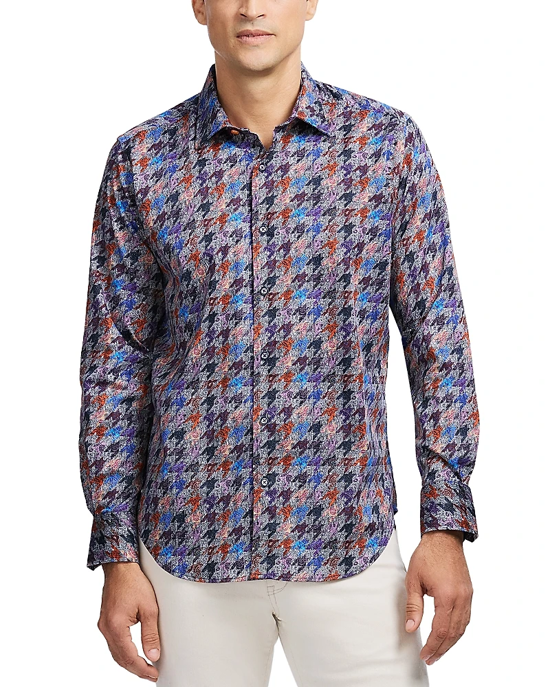 Robert Graham Darcy Cotton Blend Button Down Shirt