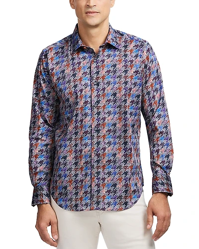 Robert Graham Darcy Cotton Blend Button Down Shirt