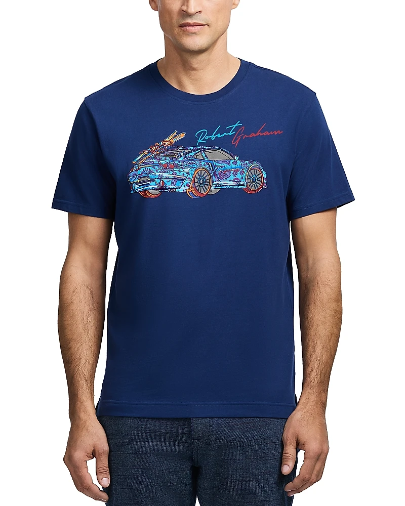 Robert Graham Road Trip Cotton Graphic Tee