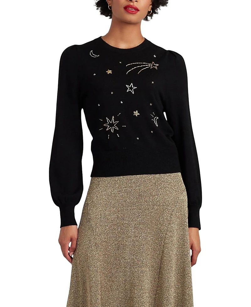 Chinti & Parker Women's Laura Whitmore Constellation Star Sweater