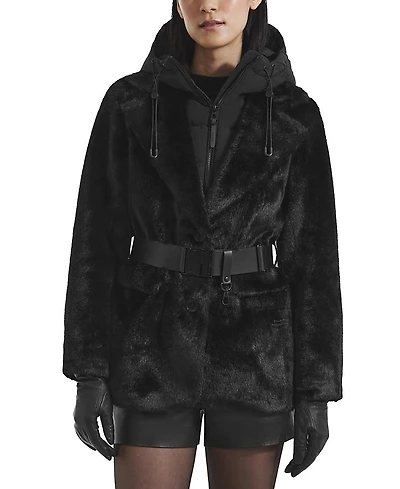 Rudsak Aspen Faux Fur Jacket With Removable Down Hood