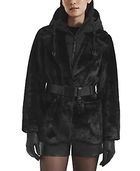 Rudsak Aspen Faux Fur Jacket With Removable Down Hood