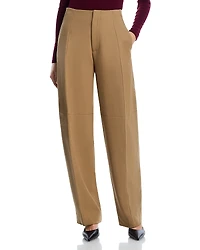 Victoria Beckham Wool Sculptural Leg Trousers