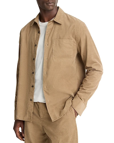 Vince Long Sleeve Button Front Corduroy Shirt