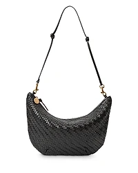 Clare V. Lune Woven Leather Shoulder Bag