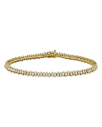 Suzanne Kalan 18K Yellow Gold Diamond Princess Tennis Bracelet