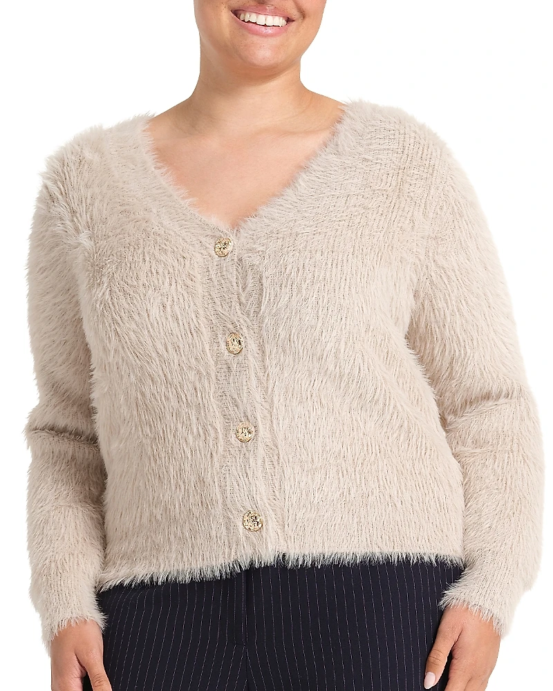 Estelle Plus Chantelle Eyelash Texture Cardigan
