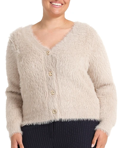 Estelle Plus Chantelle Eyelash Texture Cardigan