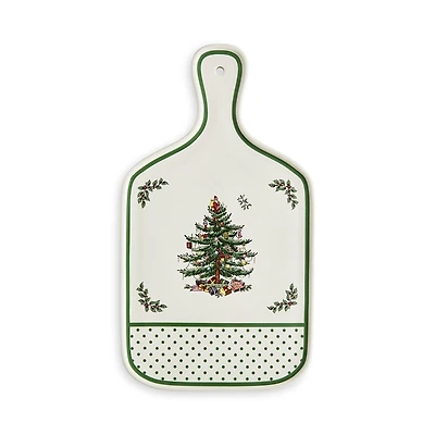 Spode Christmas Tree Polka Dot Serving Board, 13.5