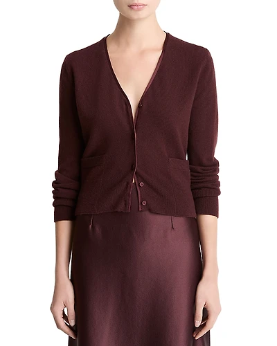 Vince Wool Blend V Neck Cardigan Sweater