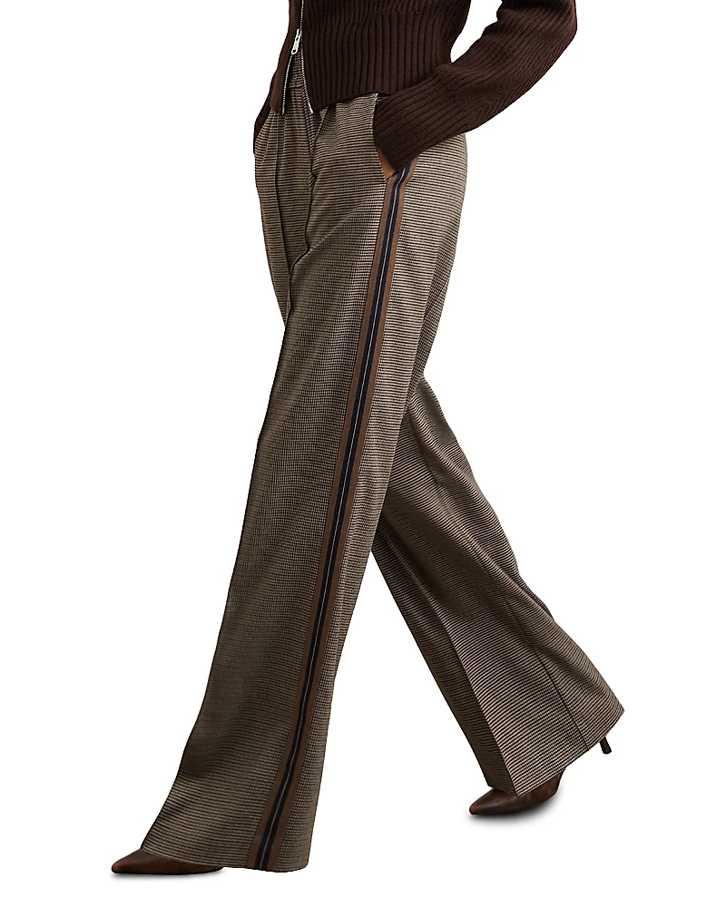 Reiss Tarley Side Stripe Check Pants