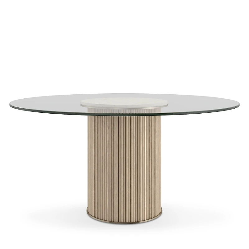 Caracole Rhythm Round Glass Top Dining Table