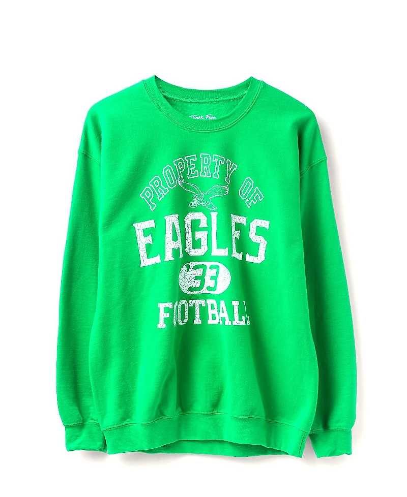 Junk Food Clothing Unisex Nfl Philadelphia Eagles Property Flea Market Crew Fleece