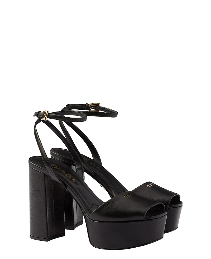 Prada Women's Nappa Leather Platform Sandals