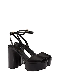 Prada Women's Nappa Leather Platform Sandals