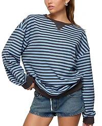 Edikted Onda Striped Sweatshirt