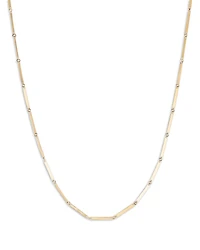 Lana Jewelry 14K Yellow Gold Rectangular Link Chain Necklace, 18