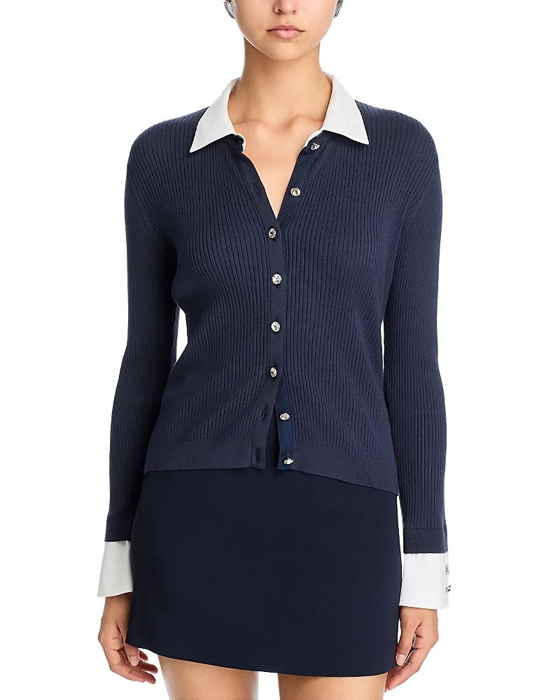 Cinq a Sept Soma Collared Cardigan
