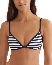 Lauren Ralph Tipped Bralette Bikini Top
