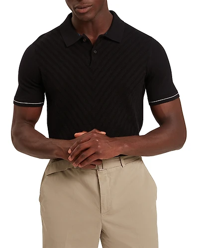 Ted Baker Chapal Chevron Stitch Polo Shirt