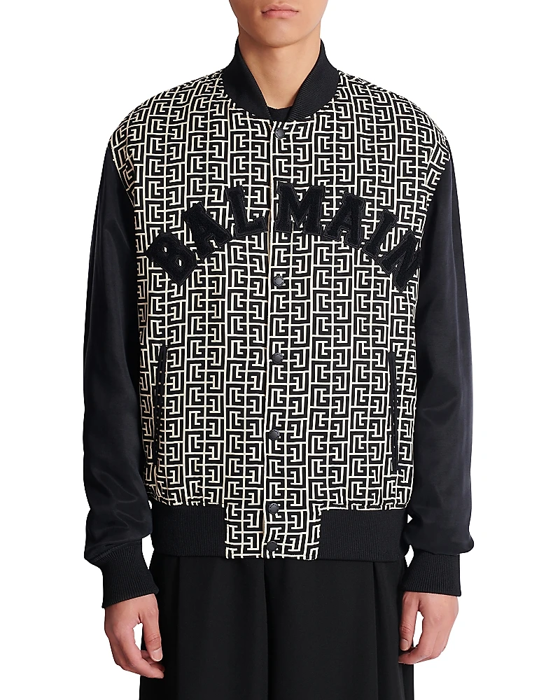 Balmain Color Block Monogram Jacket