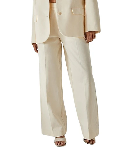 Nasty Gal Twill Buckle Tailored Pants