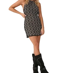 Nasty Gal Hand Embellished Beaded Mini Dress