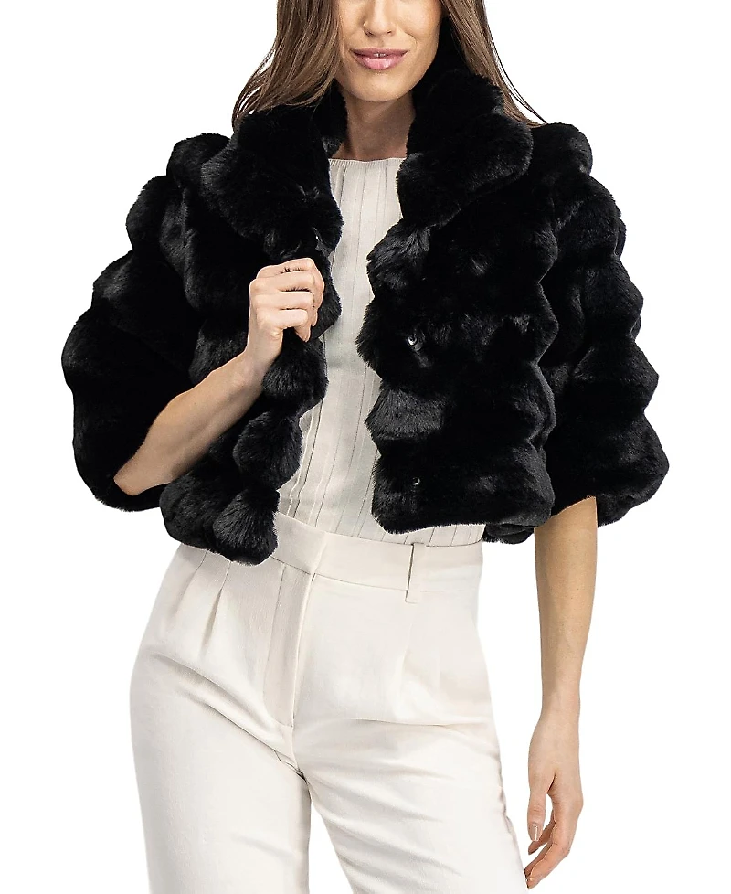 Lyla Grant Faux Fur Chinchilla Bolero