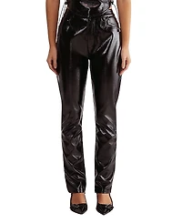 Nasty Gal Distressed High Waisted Vinyl Pants