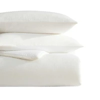 Vera Wang Threaded Basketweave Cotton 3 Piece Comforter Set