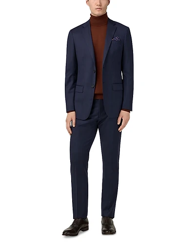 Boggi Milano Slim Fit Prince of Wales Wool Suit